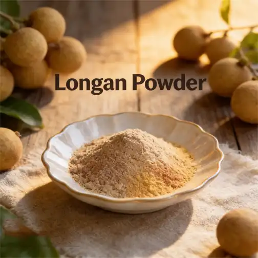 How does longan powder support digestive health?